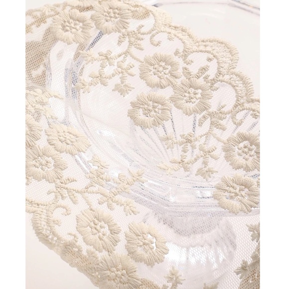 Boho Cream Floral Embroidered Stretchy Headband - Picture 3 of 7